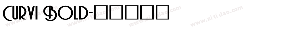 Curvi Bold字体转换